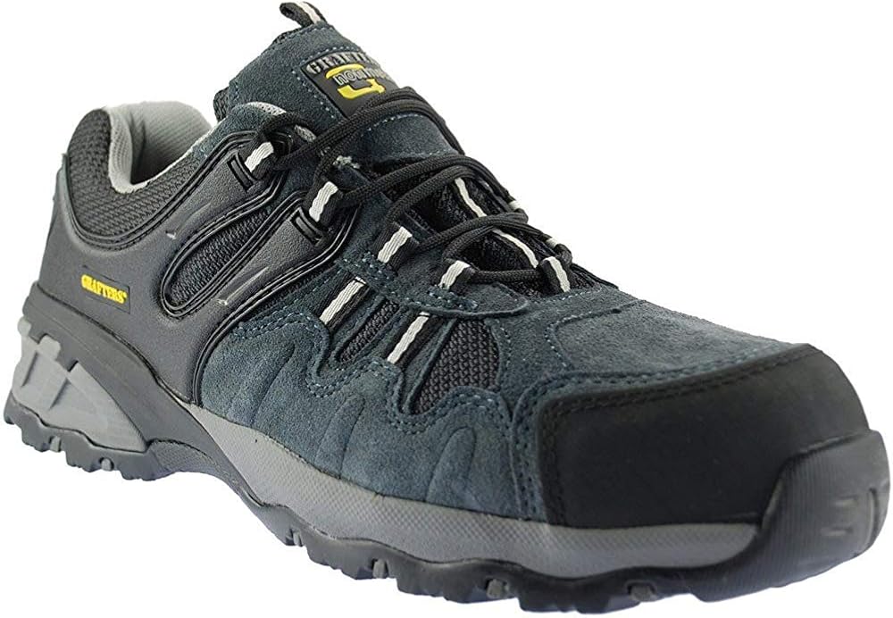 Grafters Mens Composite Safety Trainers Grey