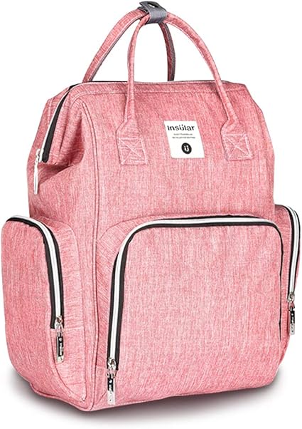 amazon co jp sonarinプレミアムマザーズバッグ ベビーカーストラップ ウェットワイプボックス ベビーおむつ交換バックパック おむつバッグ 旅行バックパックオーガナイザー 防水 大容量 スタイリッシュで耐久性 理想的なギフト ピンク ベビー マタニティ