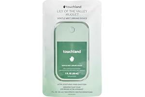Touchland Gentle Mist Ultra-Soothing Hand Sanitizer Spray, Lily Of The Valley scented, 30ml., Travel Size