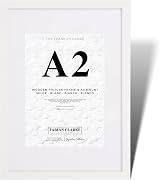 Fabian Clarke London Modern White A2 Picture Frame with A3 White Mount