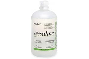 FENDALL Honeywell Personal 16 oz. (473 ml) Trilingual Sterile Saline Eye Wash Bottle with Extended Flow Nozzle - 32-000454-0000-H5