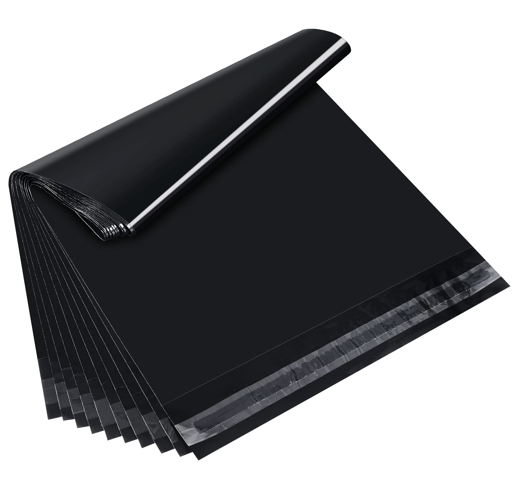 Anstore 60pcs 12x16 Inch Black Self Seal Mailing Bags, Large Delivery & Shipping Plastic Envelopes for Parcels, Clothes & More