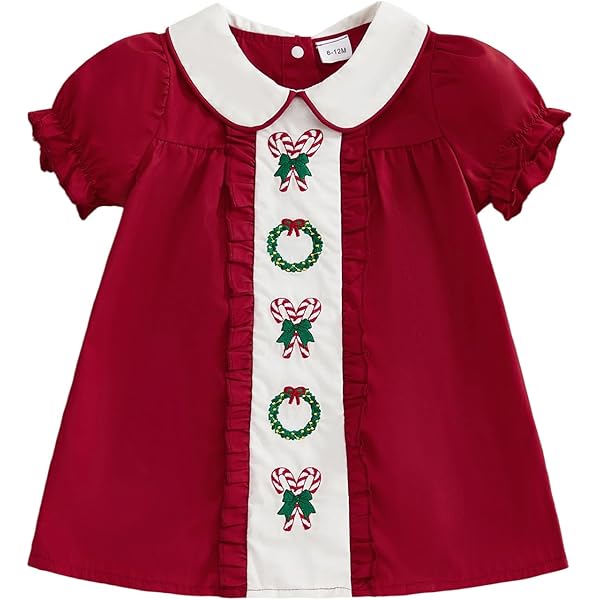 white christmas dresses Buy Red Seersucker Strawberry Smocked Bishop Dress by Lil Cactus – Pat's  Monograms main image 0