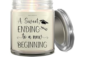1OAK Vanilla Scented Candles Gifts for Women - Graduation Candle Gifts - 2024 Graduation Gifts for Her, Him - College, High School Senior 2024 Gifts - Graduation Gifts 2024, Clear