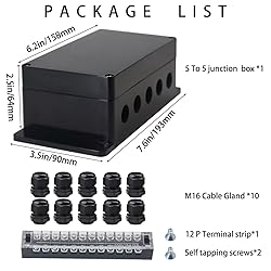 YETLEBOX Watertight Junction Box, IP67 Waterproof