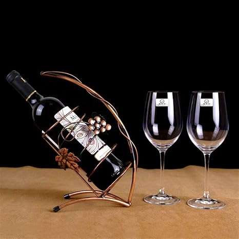 Tabletop Wine Rack Metal Countertop Wine Rack With Glass Holder