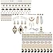 TribeTats Belize Variety Set Luxury Metallic Tattoos (4 Pack), One Size, Gold/Silver/Rose Gold/Black