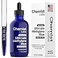 Chemist Labs Methylene Blue | 1% USP Grade Solution | 4oz Liquid Drops | Pharmaceutical Grade | Cellular Energy & Mitochondrial Support | Formaldehyde Free | Made in USA (4oz)