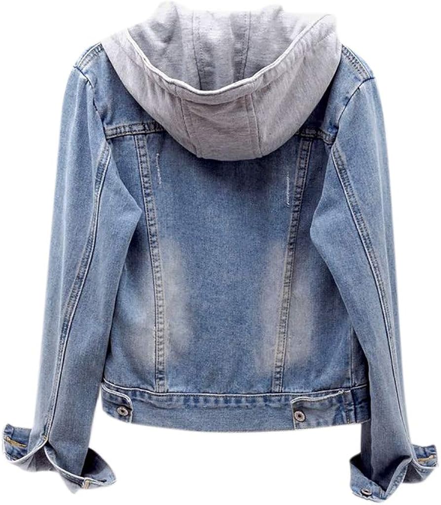 plus size jean jacket with sweatshirt sleeves