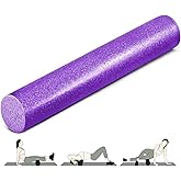 Yes4All High-Density EPP Round Back Roller Foam, Exercise Foam Roller for Yoga, Pilates & Stretching - 12, 18, 24, 36 inch