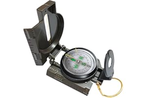 VANVENE Multifunctional Military Compass, Amy Green, Waterproof and Shakeproof, Compass for Outdoor, Camping, Hiking, Military Usage, Gifts