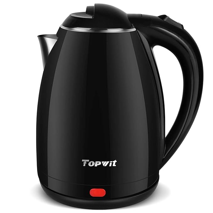 Topwit Electric Kettle Stainless Steel Interior Cordless, Electric Tea