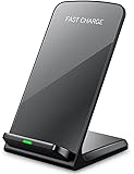 Seneo iPhone X Wireless Charger, Fast Wireless Charger Charging Pad(No AC Adapter) for Samsung Galaxy Note 8 S8 S8 Plus S7 S7 Edge Note 5 S6 Edge Plus, Standard Charge for Apple iPhone X / 8 / 8 Plus