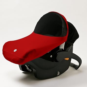 red infant car seat