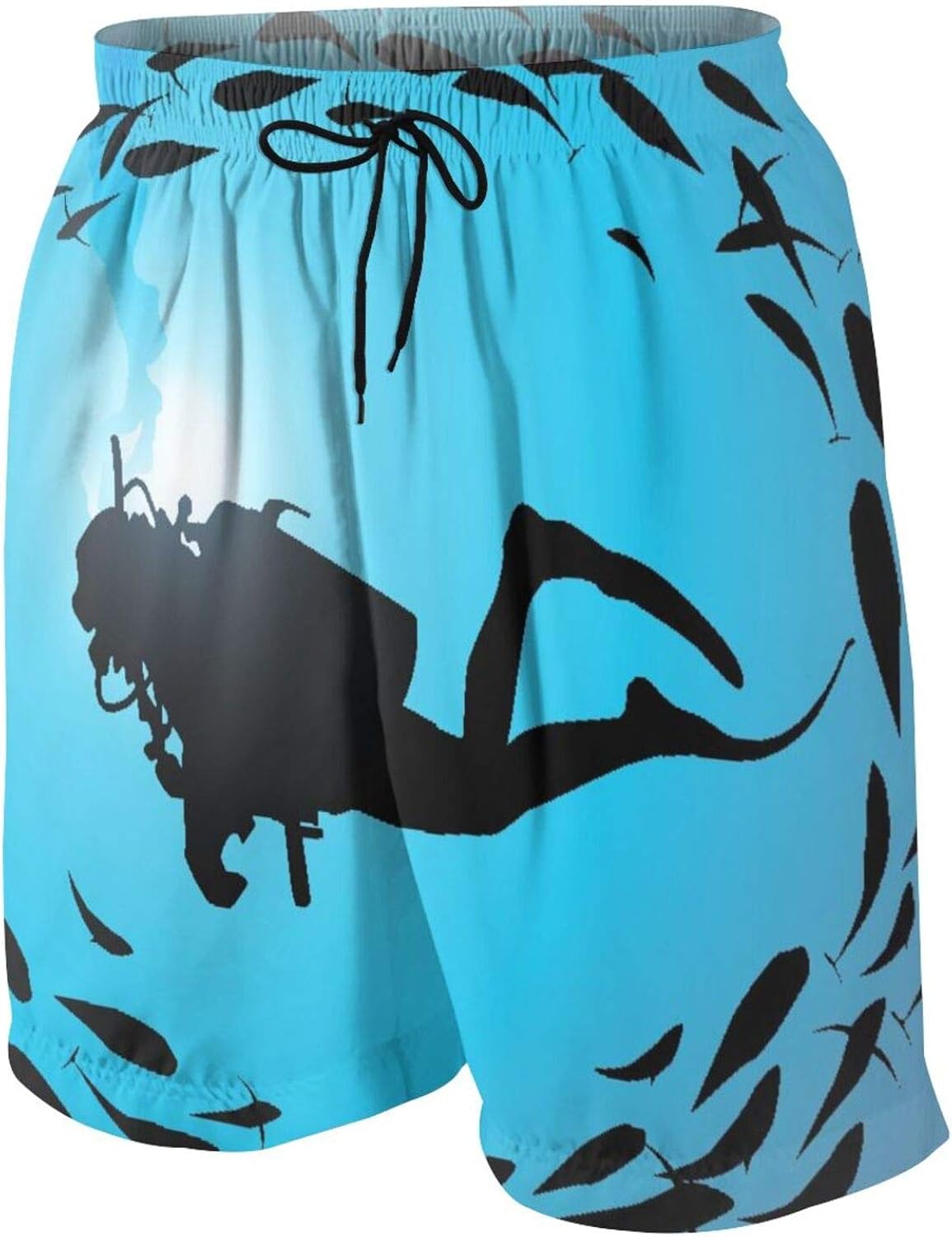 2751 Men's Swim Trunks,The Diver is Surrounded with,Beachwear Swimsuits