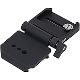 Foldable DSLR Camera L Bracket,Arca Base Universal Vertical Camera Mount Horizontal Switching Tripod Quick Release Plate with 1/4 3/8 Screw Hole for DSLR Camera Vertical Video