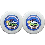 SHOPMEFAST 20 cm Diameter; Glow in The Dark Flexible Toy Frisbee Disc - Set of 2