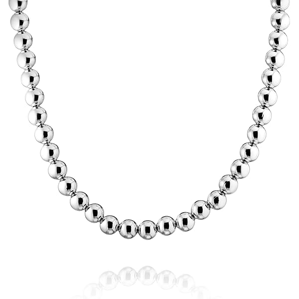 アクセサリー OX JEWELRY Italian Silver Beads Necklace OX JEWELRY High-End 