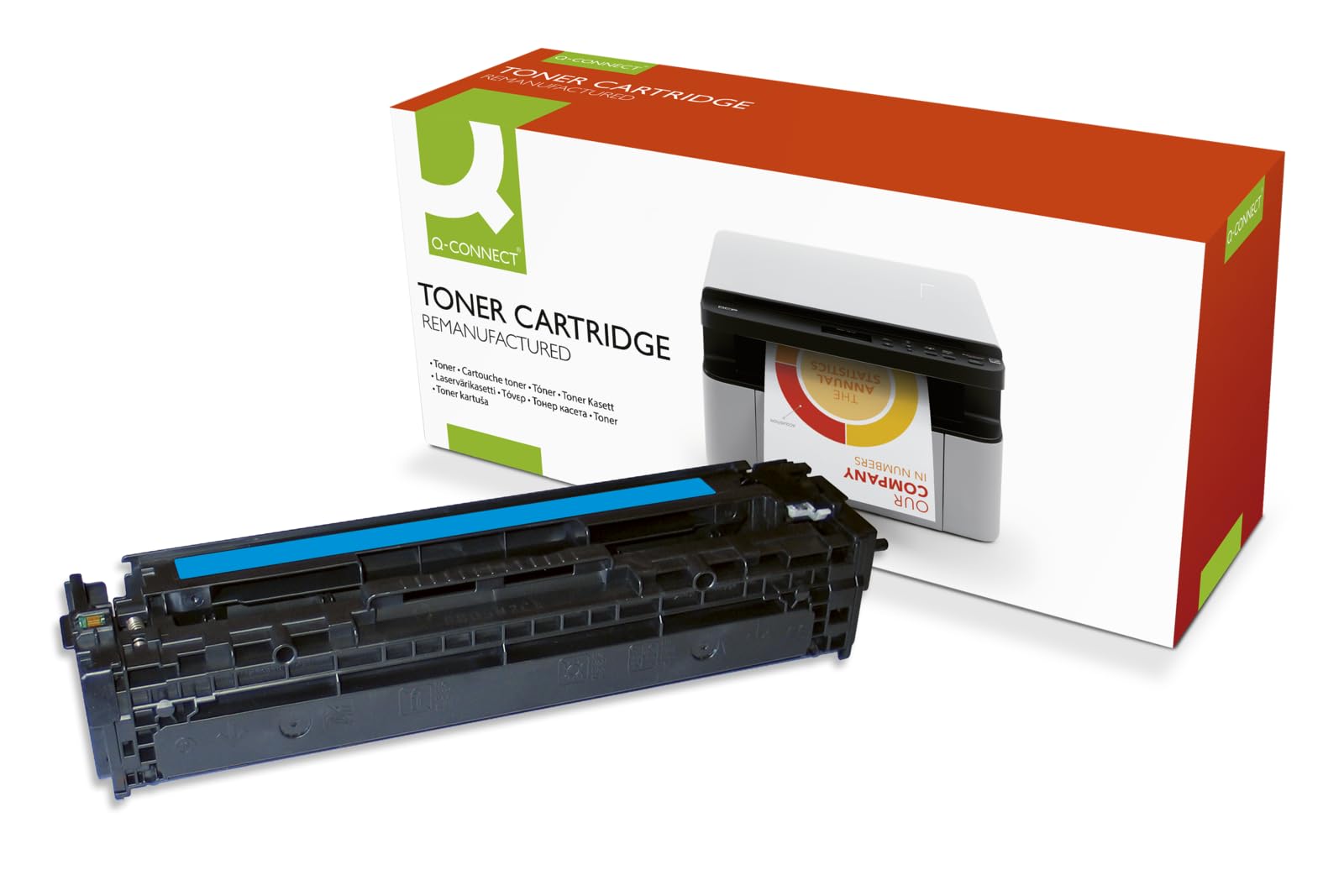Q-Connect Compatible Solution HP 125A Cyan Laserjet Toner Cartridge