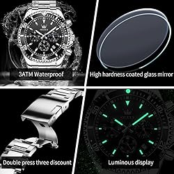 OLEVS Watches for Men Business Dress Big Face