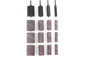 Big Horn 19535 12-Piece Extra Long Sanding Kit, Quick Lock Drum Type