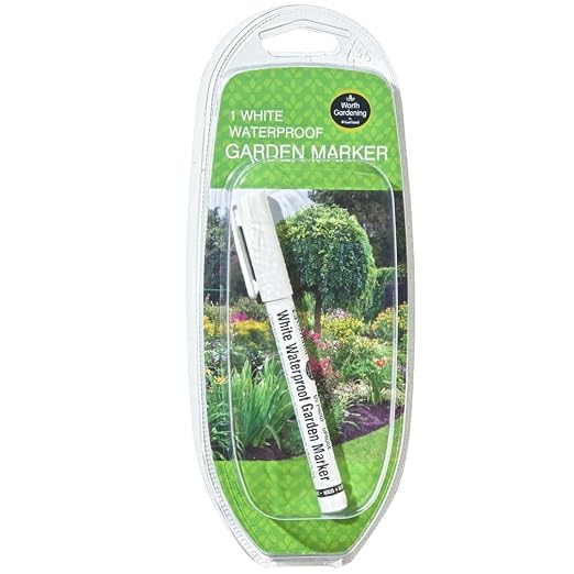 Guirnalda Impermeable jardín Marcador (1), Blanco: Amazon.es: Jardín