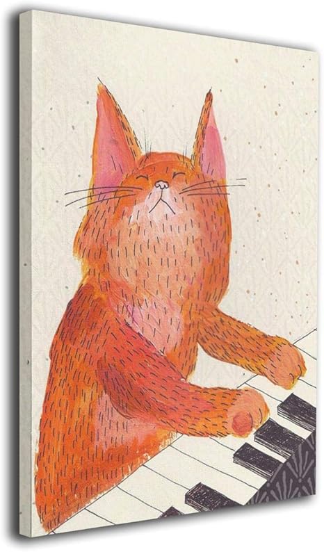 Amazon Co Jp ブルームン キーボード猫 アートフレーム パネル 40 50 フレーム 壁飾り 壁アート 装飾 装飾画 背景絵画 アート ポスター 芸術 壁芸術 インテリア 枠なし おしゃれ 新築祝い 開店祝い プレゼント 絵 モダン 贈り物 ホーム キッチン