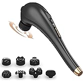 Asopal Back Massager for Pain Relief, Portable Cordless Massager with Type-C Charging, Deep Tissue Back Massage Machine, Hand Held Massage Tool, Body Relaxation Handheld, Rechargeable