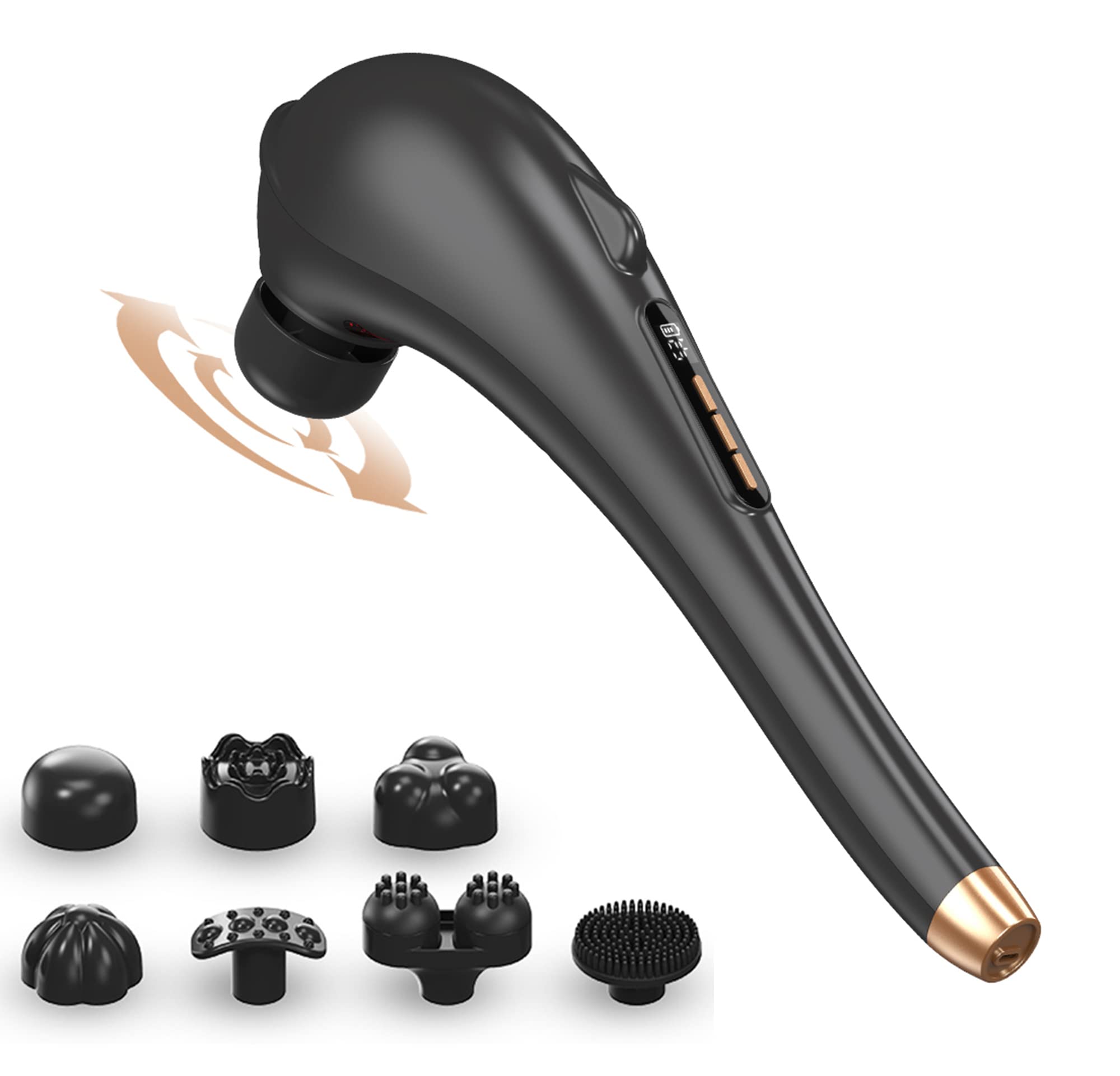 Photo 1 of Asopal Back Massager for Pain Relief, Portable Cordless Massager with Type-C Charging, Deep Tissue Back Massage Machine, Hand Held Massage Tool, Body Relaxation Handheld, Rechargeable
