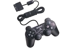 Playstation 2 Dual shock controller Black (Renewed)