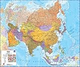 Asia Political 47 X 39 Laminated Map