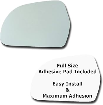 Amazon Com Mirror Glass Full Size Adhesive Pad For 2009 2011 Audi A6 Quattro Driver Side Replacement 2009 2010 2011 Automotive