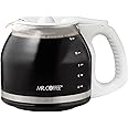 Mr. Coffee Replacement 12-Cup Glass Carafe, White -