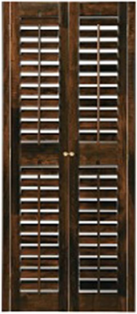 BassWood DIY Plantation 2 1/4" Interior Shutter Kits (Walnut, 39-41" W x 60" H)