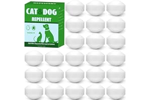 MOTRAPSO 24 Pack Outdoor Cat Repellent & Dog Repellent Peppermint Oil to Repel Cats and Dogs from Peeing, Natural Dog & Cat Deterrent, Keep Cats & Dogs Off Lawn, Garden, Mulch & Flower Beds, Human & Pet Safe