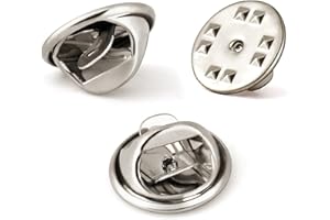 Pin Backs, Butterfly Clutch Backings Pin Cap Replacement for Badges, Lapel Pin