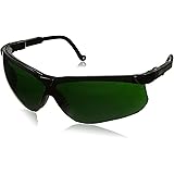 Uvex S3208 Genesis Safety Eyewear, Black Frame, Shade 5.0 Infra-Dura Ultra-Dura Hardcoat Lens