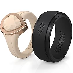 Rinfit Matching Silicone Rings for Couples