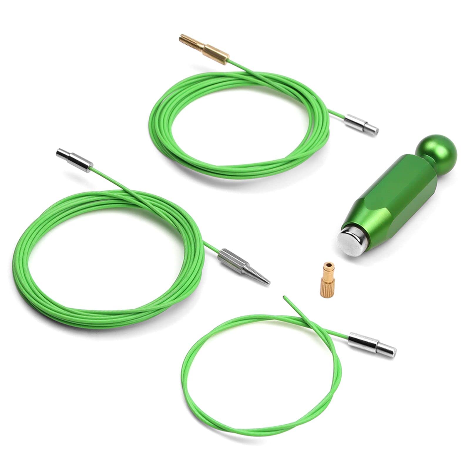 BESNIN Internal Cable Routing Kit – Compatible with Gear/Brake Cables, Di2 E-Tube & Hydraulic Hoses, for Carbon, Aluminium & Titanium Frames (Green)