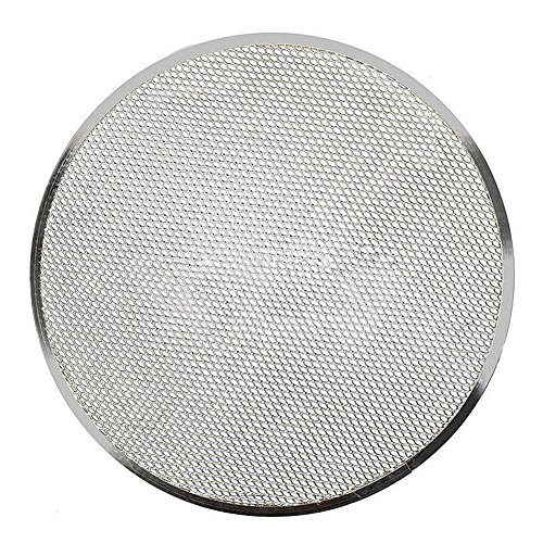 Pizza Pan Baking Barbecue Tools Nonstick Grilling Tray Flat Mesh Pizza Tray Screen Round Baking Tray Net Kitchen Pan (8 Inch)