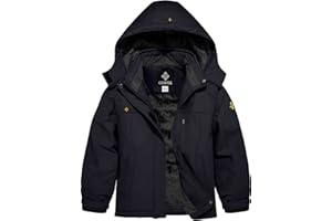 GEMYSE Girl's Waterproof Ski Snow Jacket Hooded Fleece Lined Windproof Winter Jacket