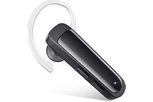 ORANCU Bluetooth Headset Wireless Earpiece HD Hands Free Headphones with Microphone Lightweight Single Ear Earphones with Mute for iPhone Samsung Android Cell Phone PC Laptop TV Work Office Driving Business