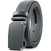 DOOPAI Belt Men, Ratchet Belt Dress Adjustable 1 3/8" Genuine Leather Designer Belt, Size Length Can be Cut, with Gift Box