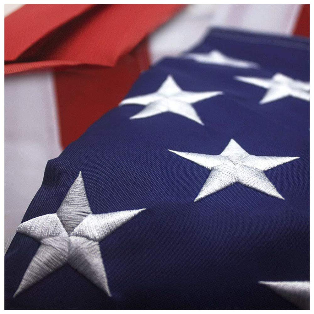 VSVO American Flag 2x3 Ft - Heavyweight US Outdoor Indoor Flags, Embroider Stars, Sewn Stripes, Brass Grommets.