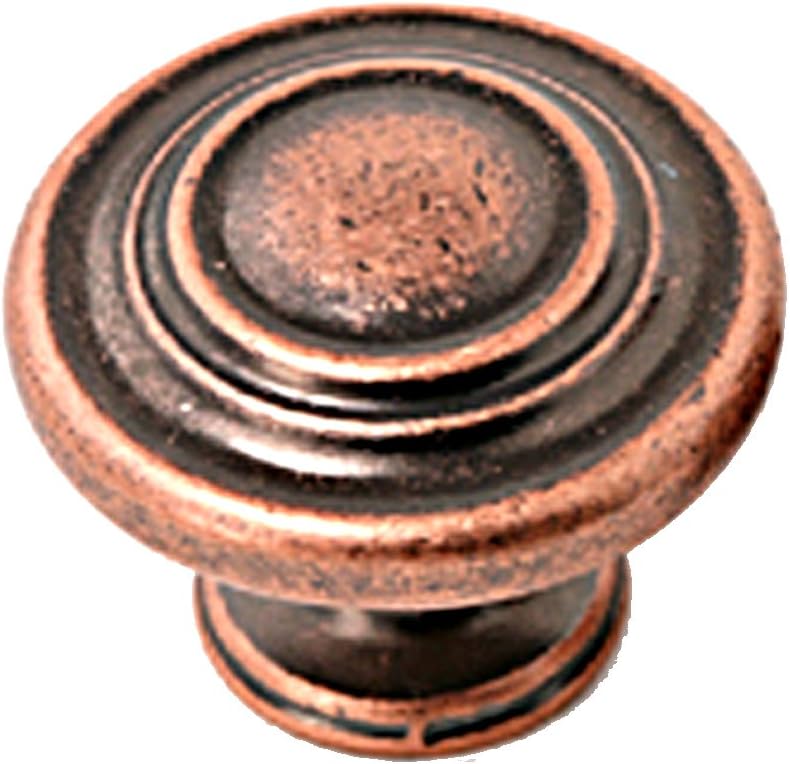 FK-971.ACM 1-3/8 in. Spherical Knob Antique Copper Machined (145)