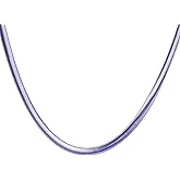 Joddfly Stainless Steel Flat Snake Chain Herringbone Choker Necklace for Men