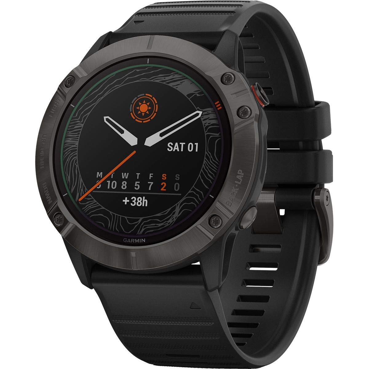 Garmin Fenix 6X Solar Titanium DLC Black/Grey, Alarm 010-02157-21