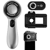 Avidaril Dermatoscope, Rechargeable Polarized Skin Analyzer, 30X200X Mag | 4 Lighting Modes, UV Light, Smartphone Compatible for Skin, Scalp &amp; Hair Observation