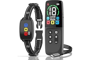 Dog Training Collar with Remote, 2600Ft Shock Collar for Small Medium Large Breed Dogs (8-120lbs), Rechargeable Bark Collar w