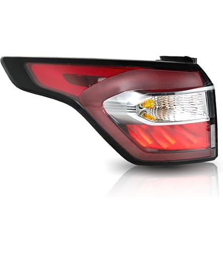 Left Outer Tail Light Assembly For Ford Escape 2013-2016 – Chrome Housing, Halogen, Direct Fit